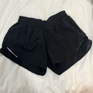 Lululemon low rise black athletic shorts